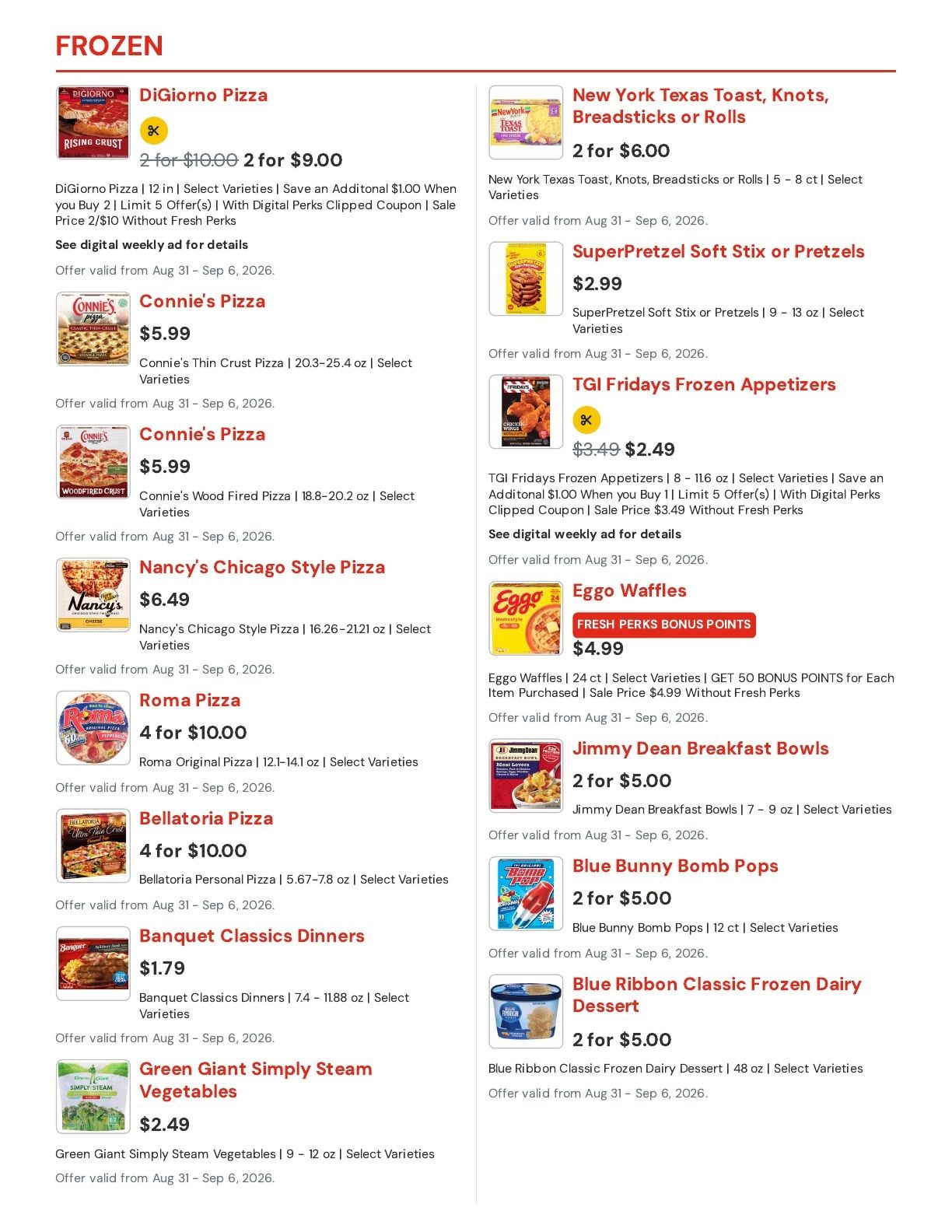 Hansen's IGA (Bangor, WI) Weekly Ad August 31 - September 6, 2026