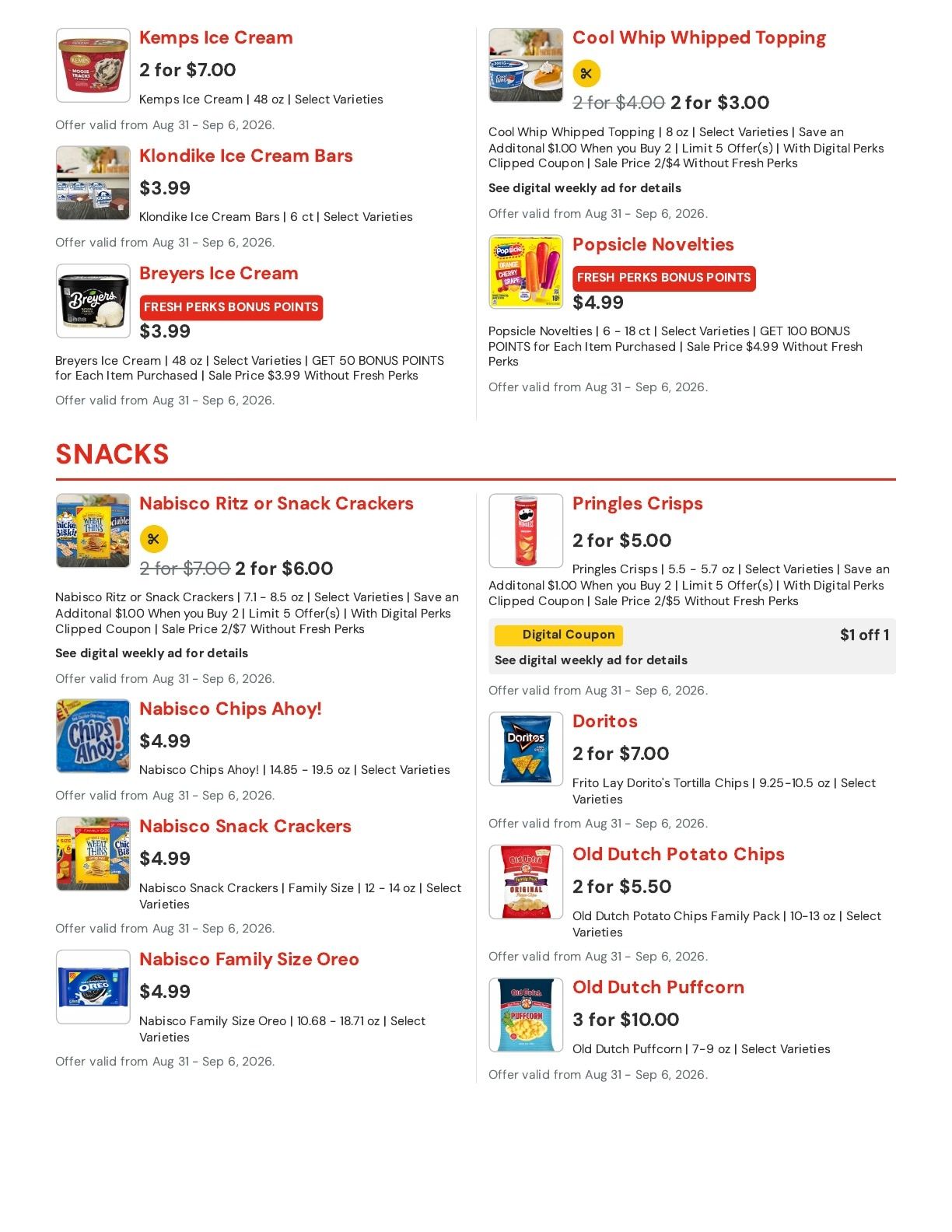 Hansen's IGA (Bangor, WI) Weekly Ad August 31 - September 6, 2026