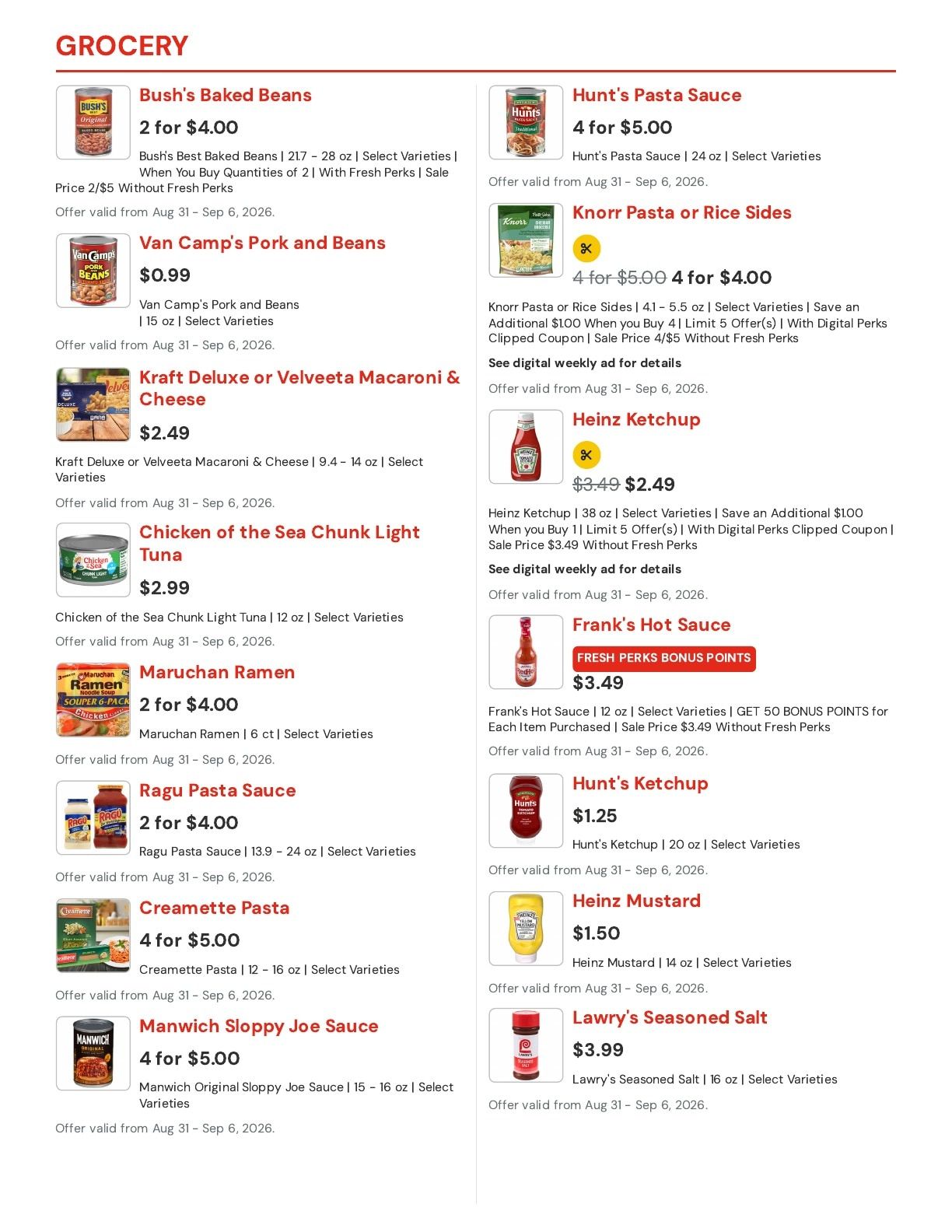 Hansen's IGA (Bangor, WI) Weekly Ad August 31 - September 6, 2026