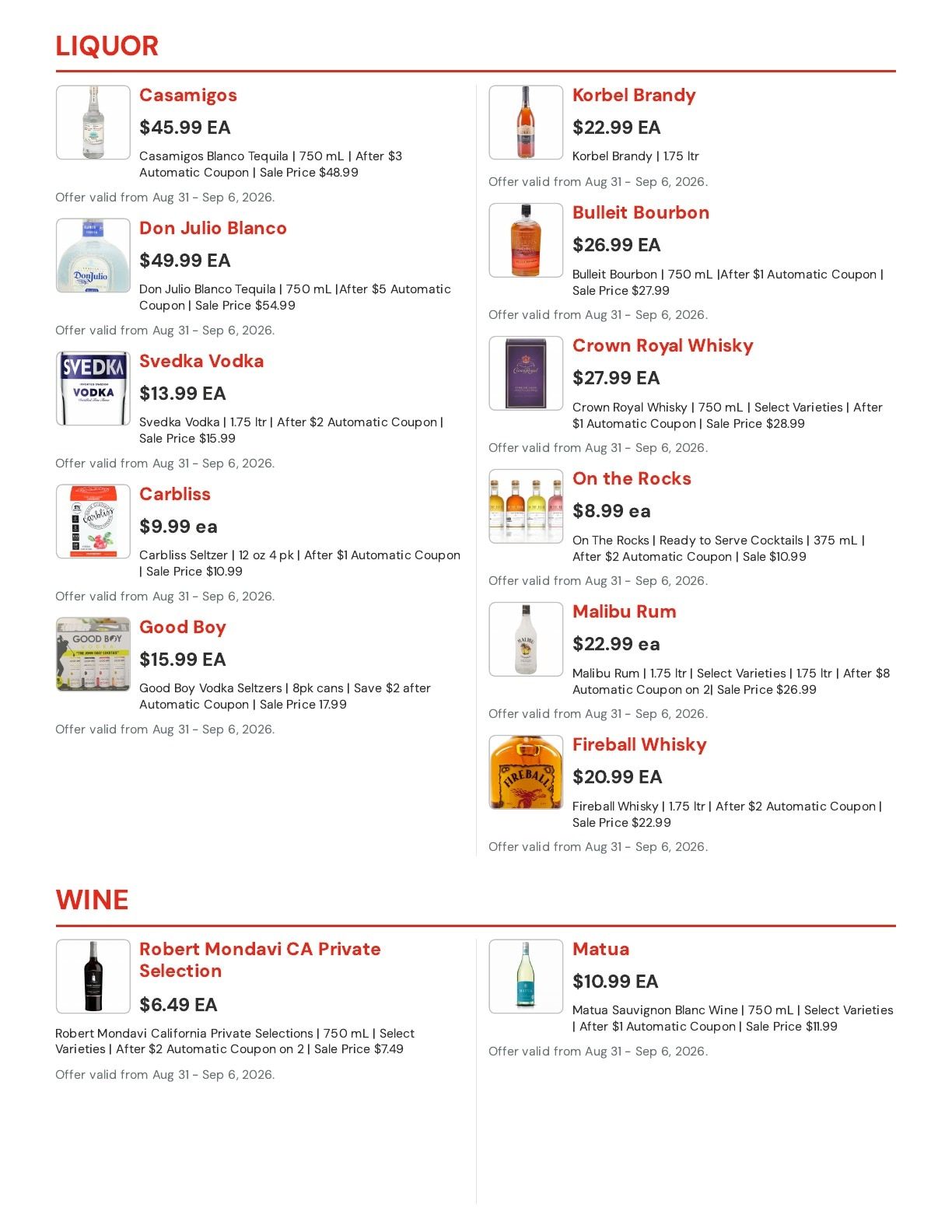 Hansen's IGA (East Troy, WI) Weekly Ad August 31 - September 6, 2026