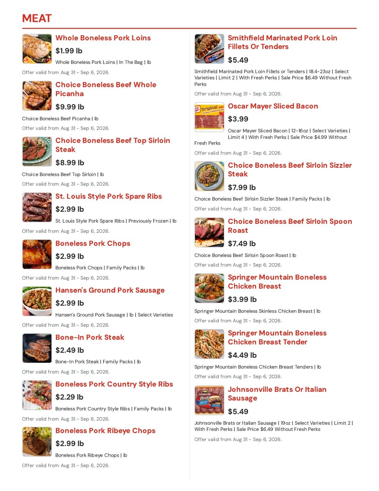 Hansen's IGA (East Troy, WI) Weekly Ad August 31 - September 6, 2026