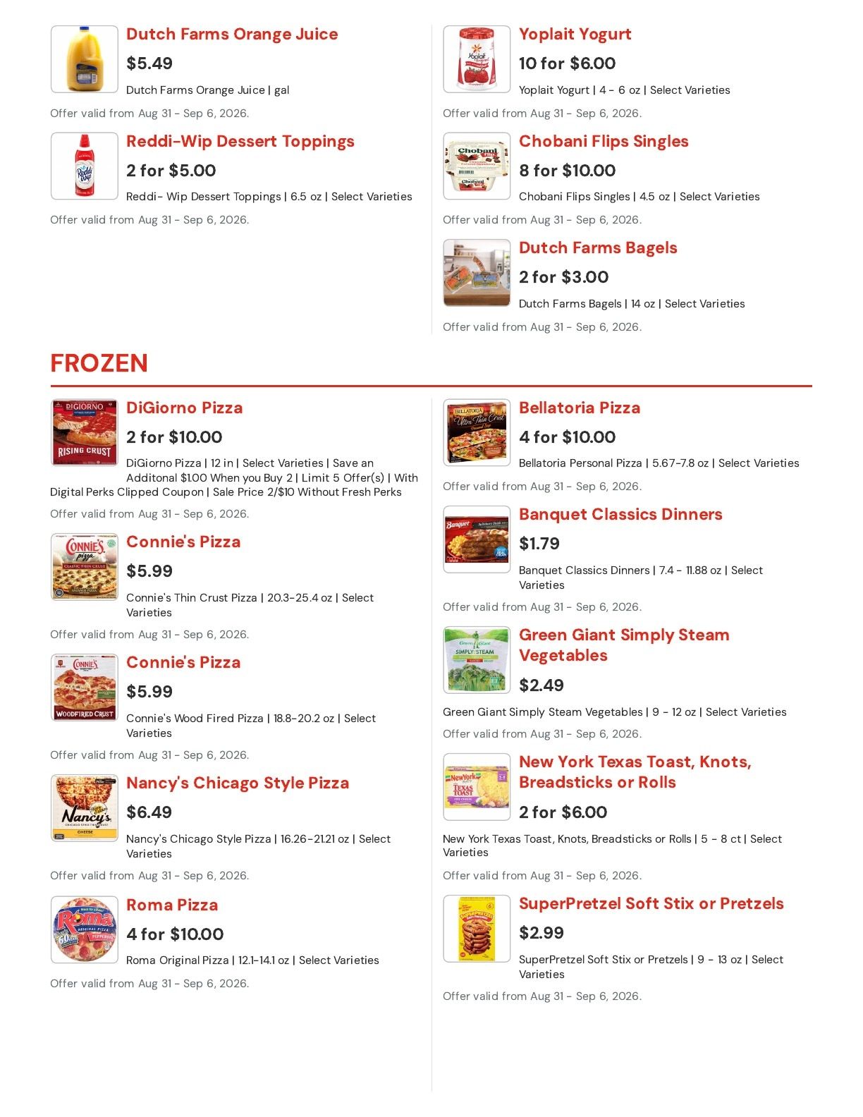 Hansen's IGA (East Troy, WI) Weekly Ad August 31 - September 6, 2026