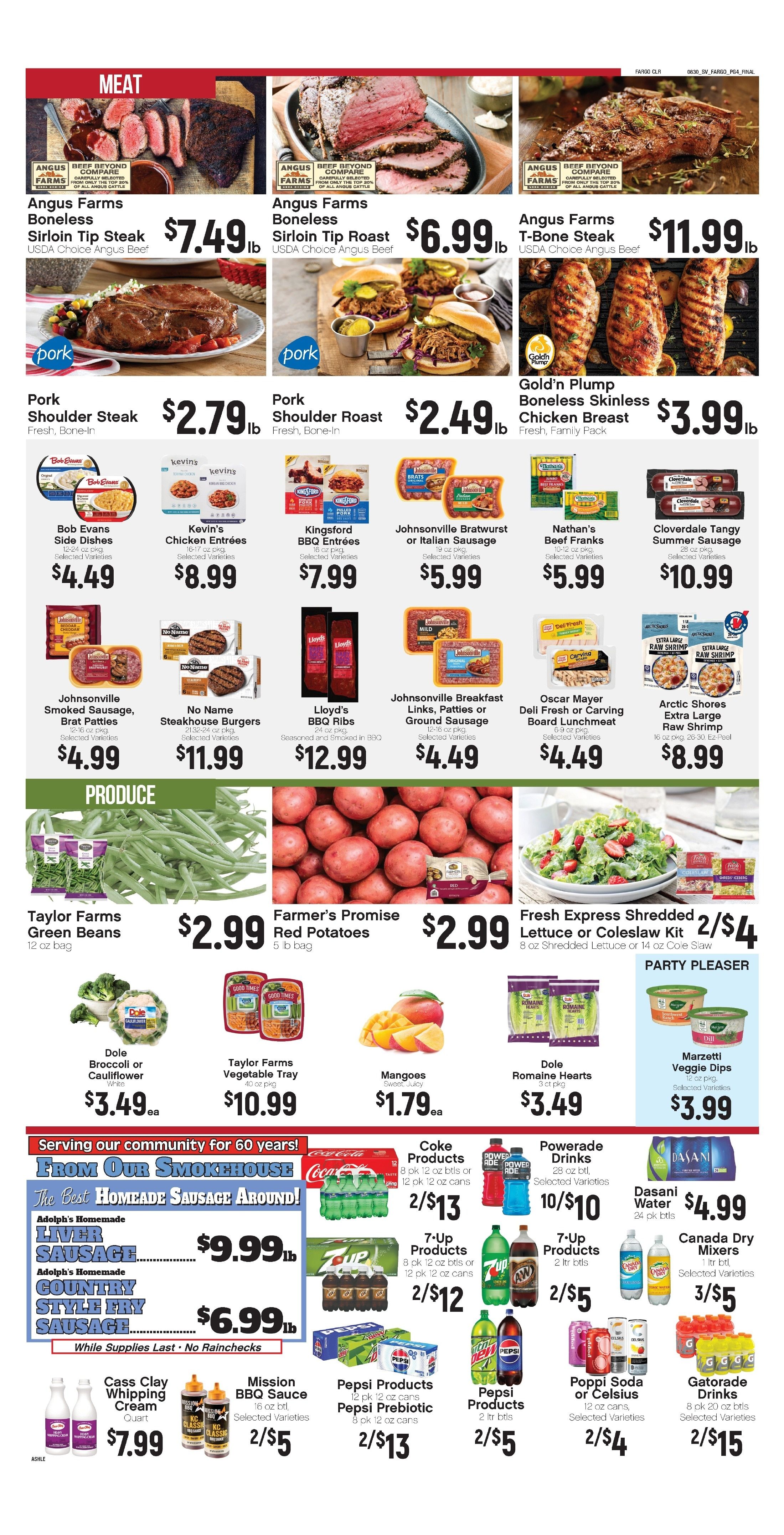 Ashley Supervalu Weekly Ad August 31 - September 6, 2026
