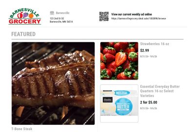 Barnesville Grocery Weekly Ad August 31 - September 6, 2026