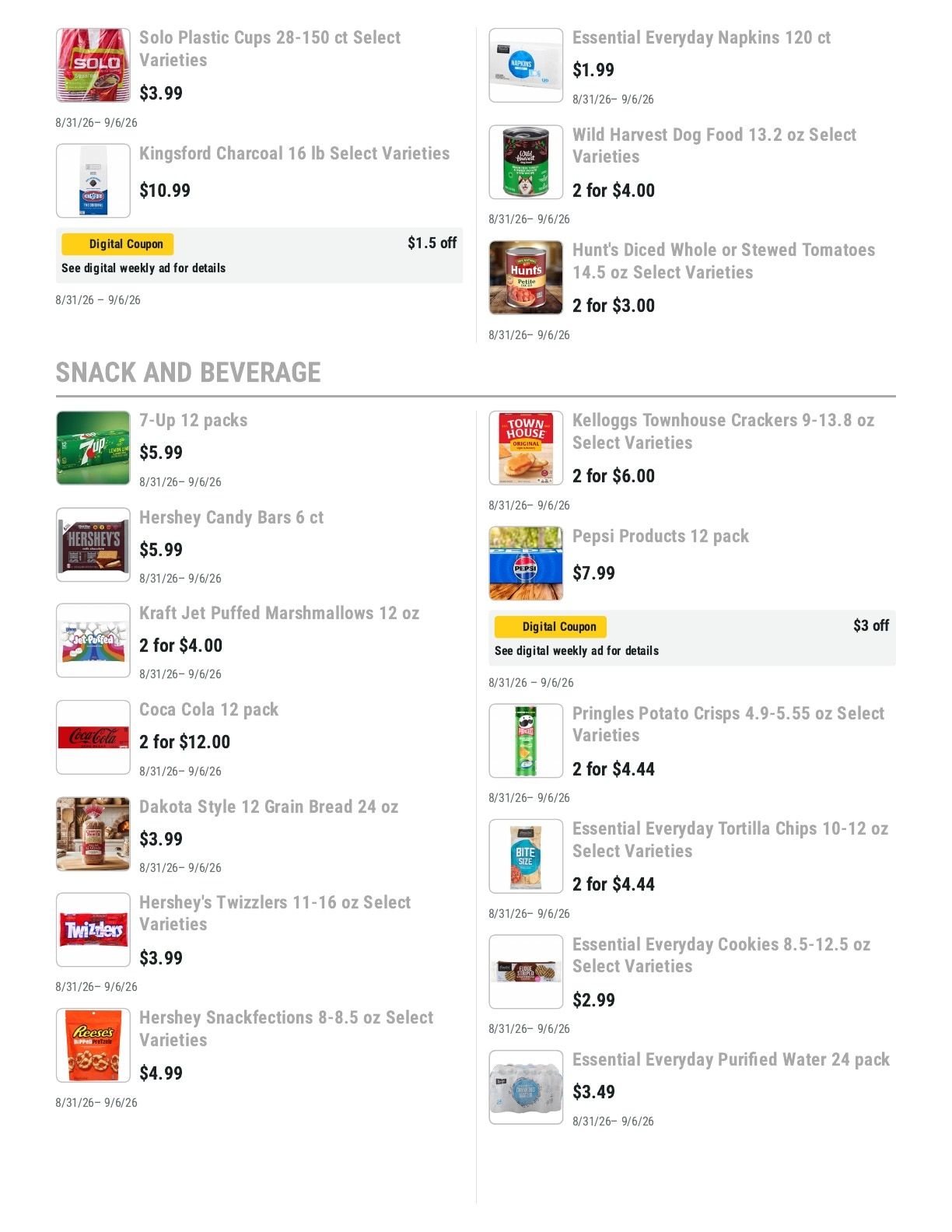 Barnesville Grocery Weekly Ad August 31 - September 6, 2026