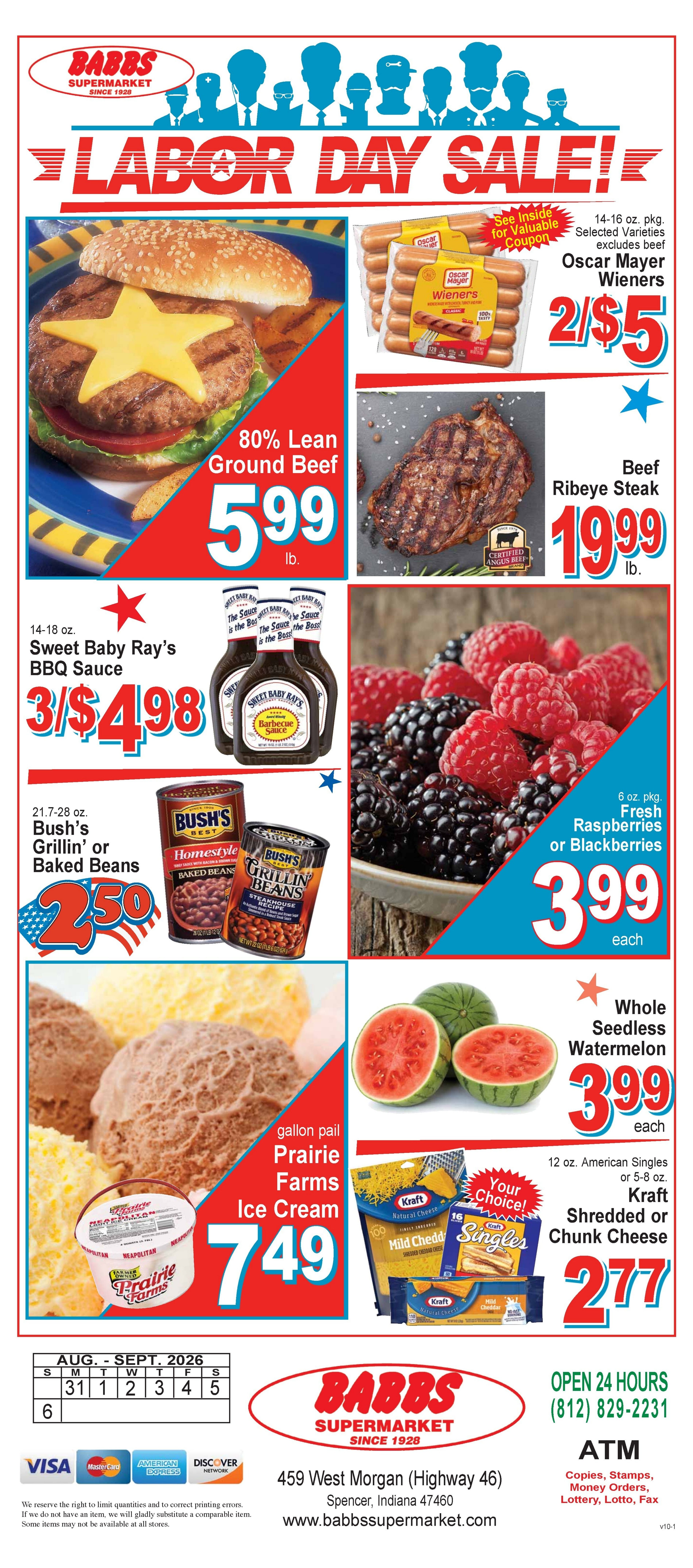 Babbs Supermarket Weekly Ad August 31 - September 6, 2026