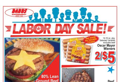 Babbs Supermarket Weekly Ad August 31 - September 6, 2026