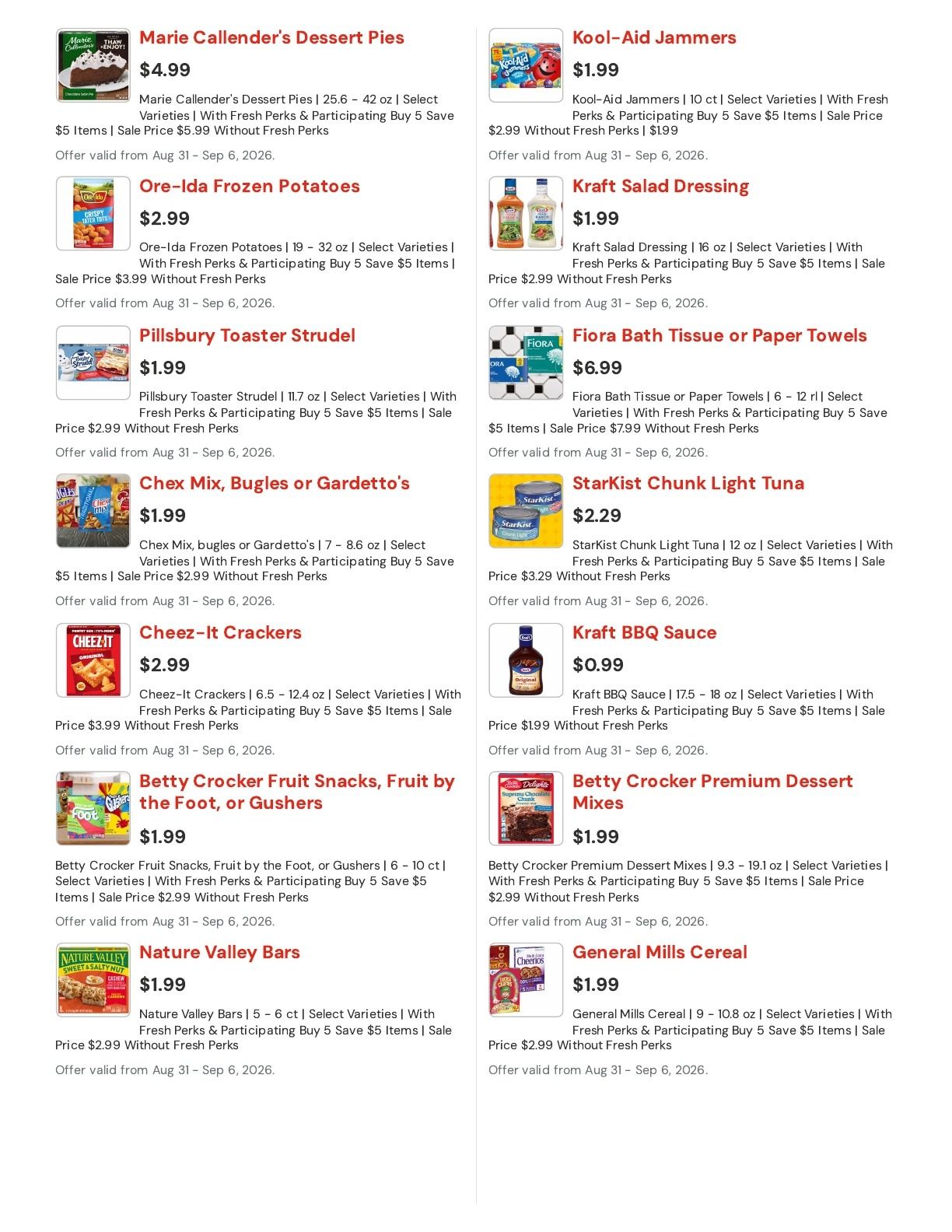 Hansen's IGA (Sparta, WI) Weekly Ad August 31 - September 6, 2026