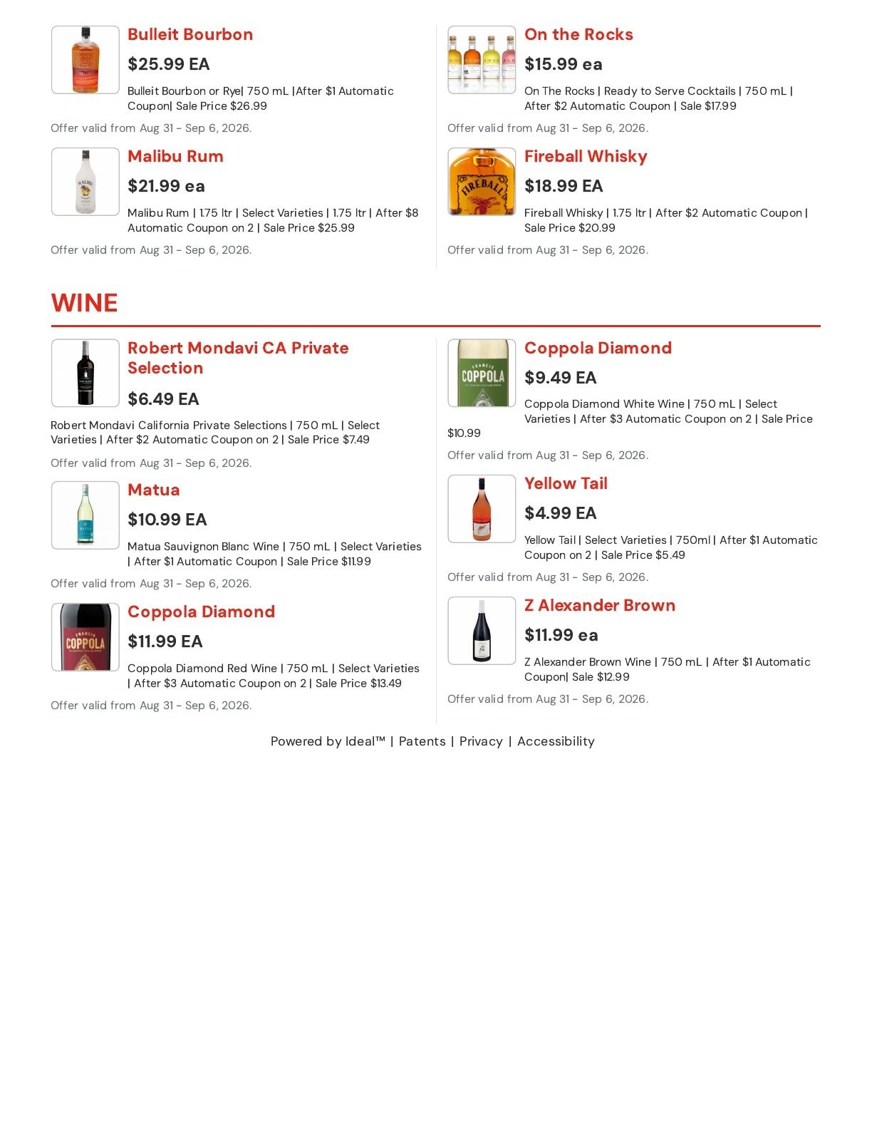 Hansen's IGA (Sparta, WI) Weekly Ad August 31 - September 6, 2026
