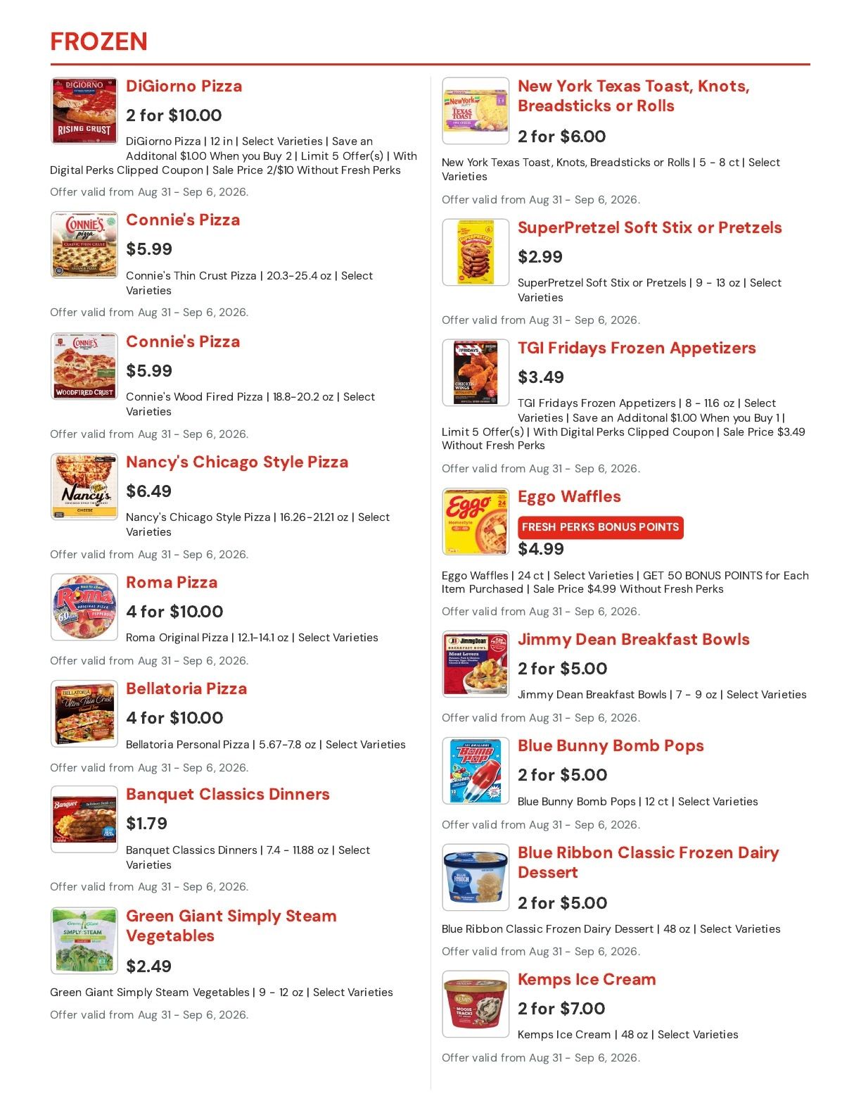 Hansen's IGA (Sparta, WI) Weekly Ad August 31 - September 6, 2026