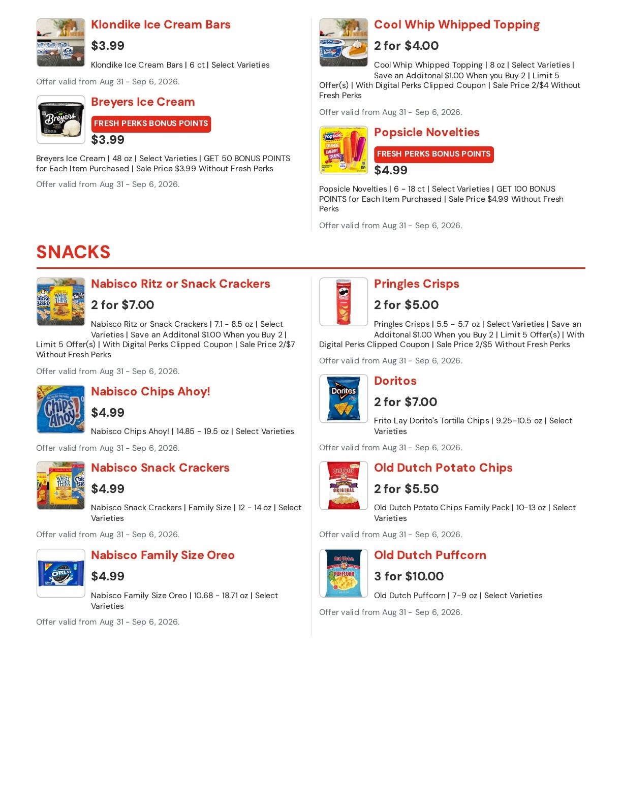 Hansen's IGA (Sparta, WI) Weekly Ad August 31 - September 6, 2026