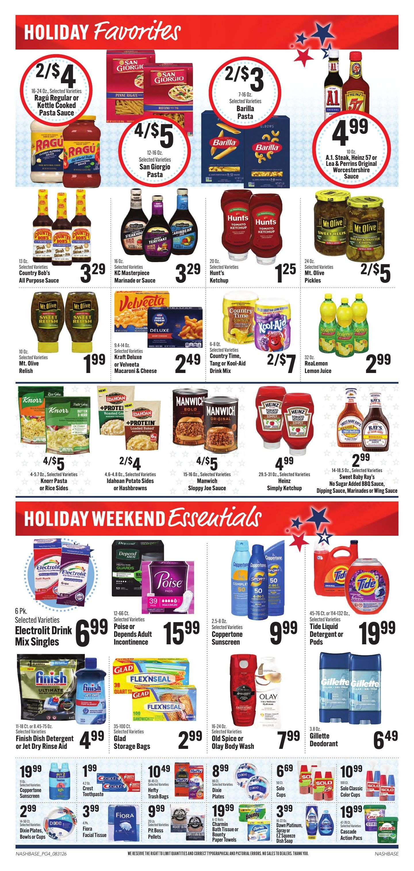 Hilltop Supermarket Weekly Ad August 31 - September 6, 2026