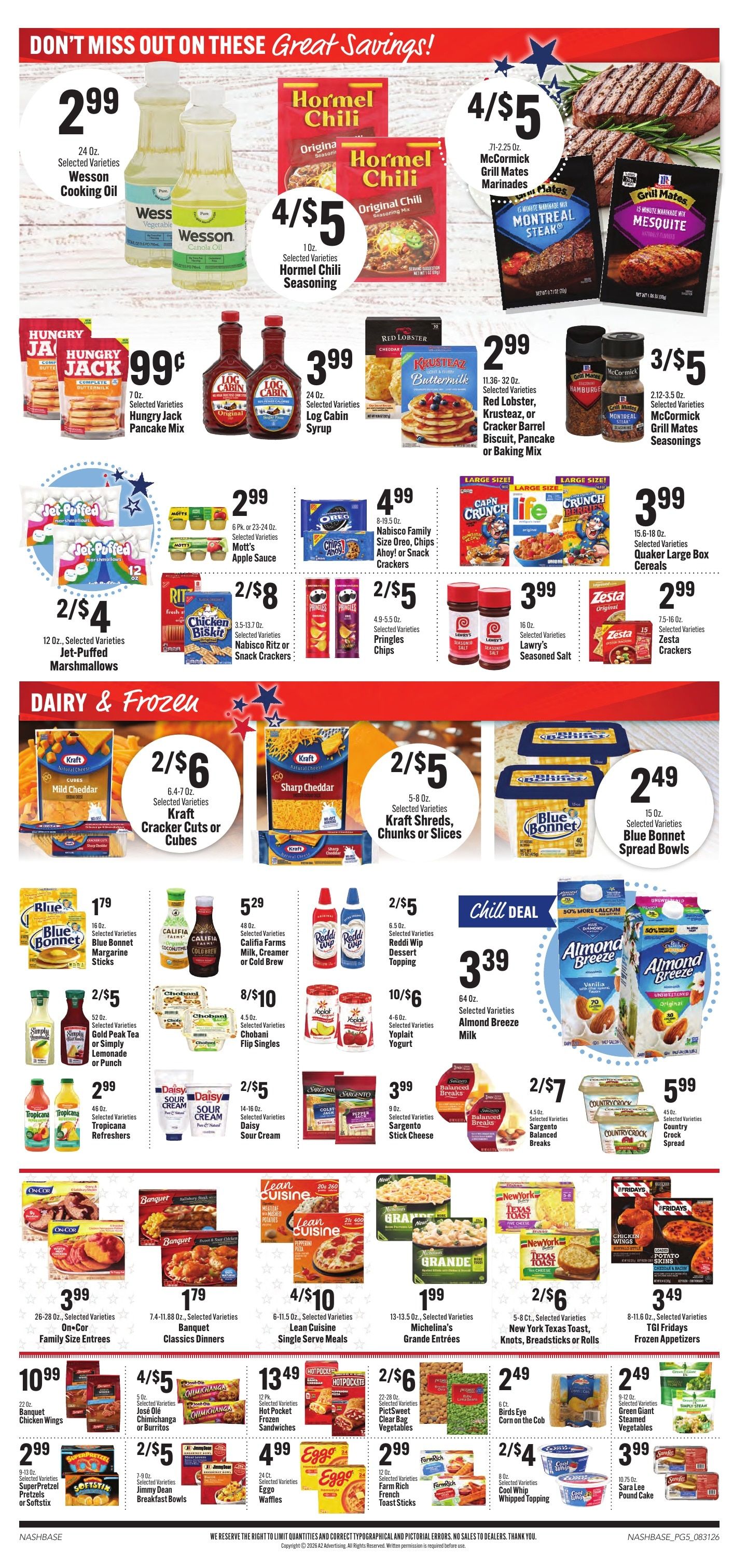 Hilltop Supermarket Weekly Ad August 31 - September 6, 2026