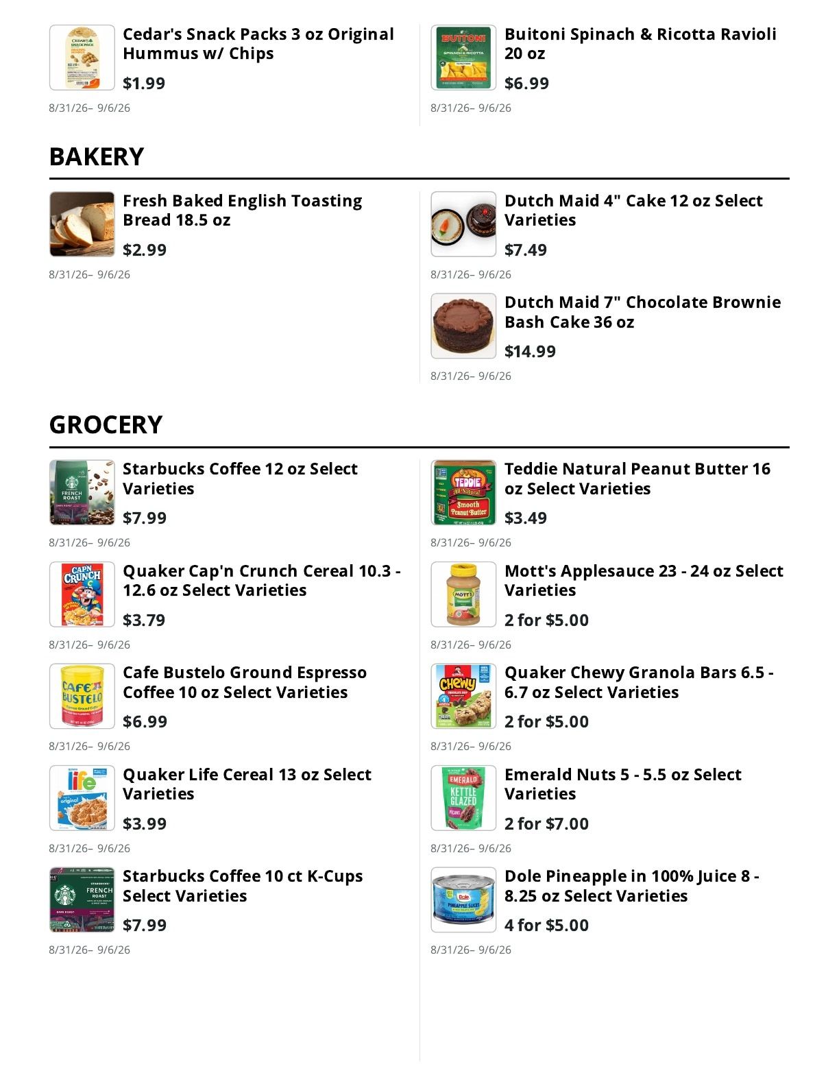 Kingdom Market Weekly Ad August 31 - September 6, 2026