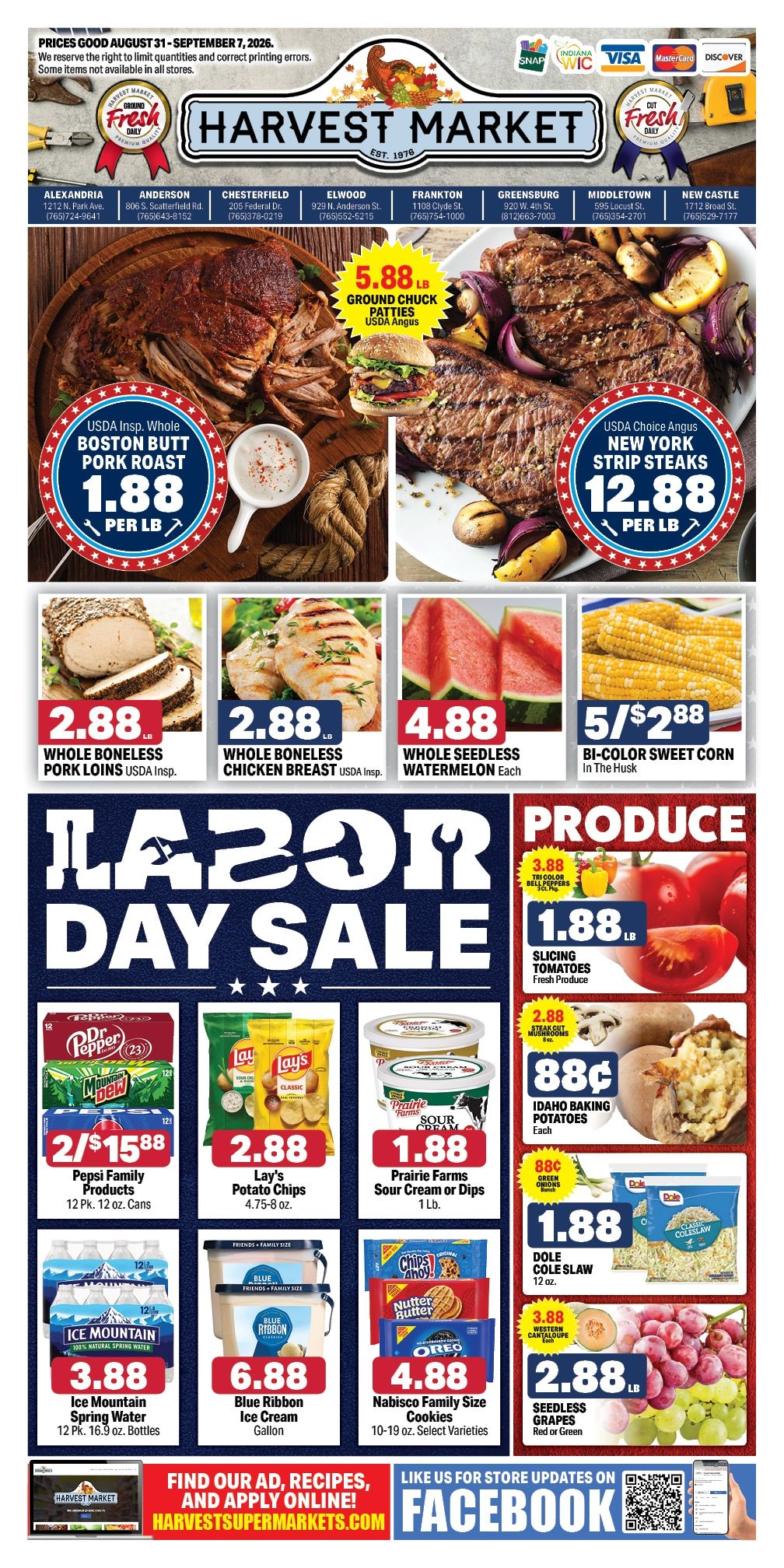 Harvest Supermarkets Weekly Ad September 2 - 8, 2026