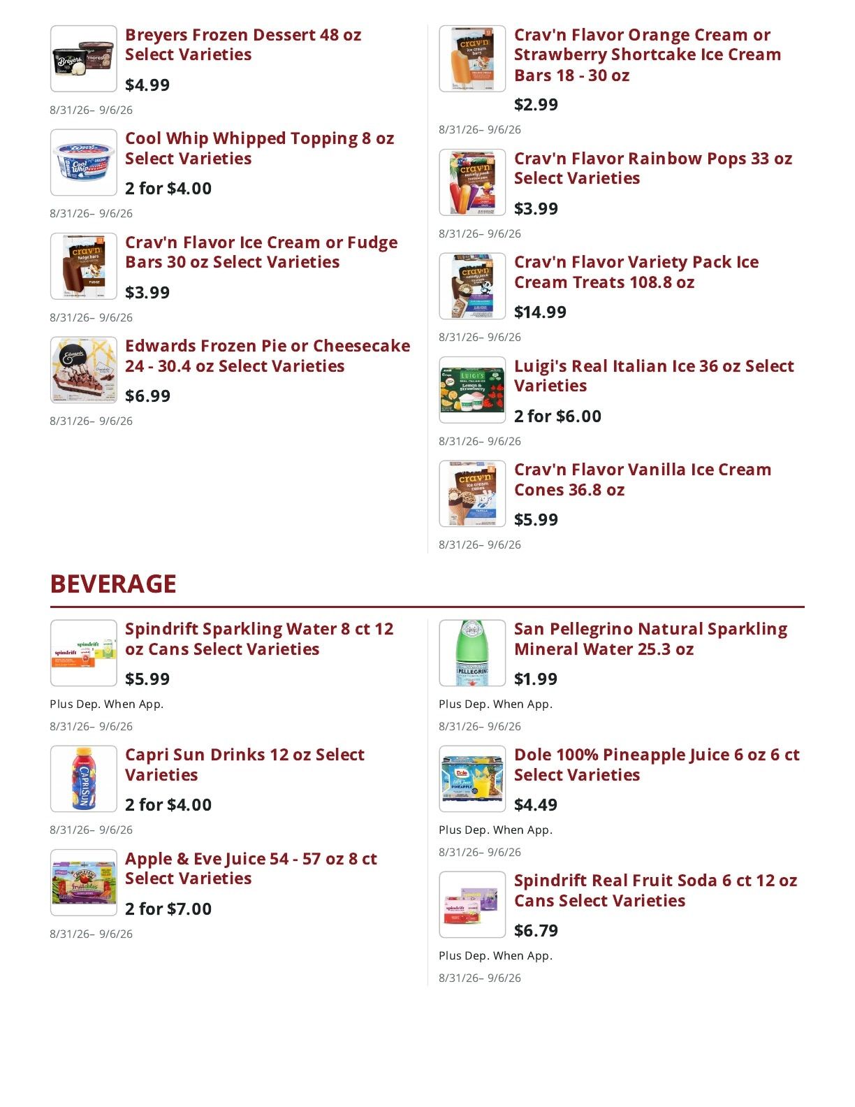 Main Street Market Weekly Ad August 31 - September 6, 2026