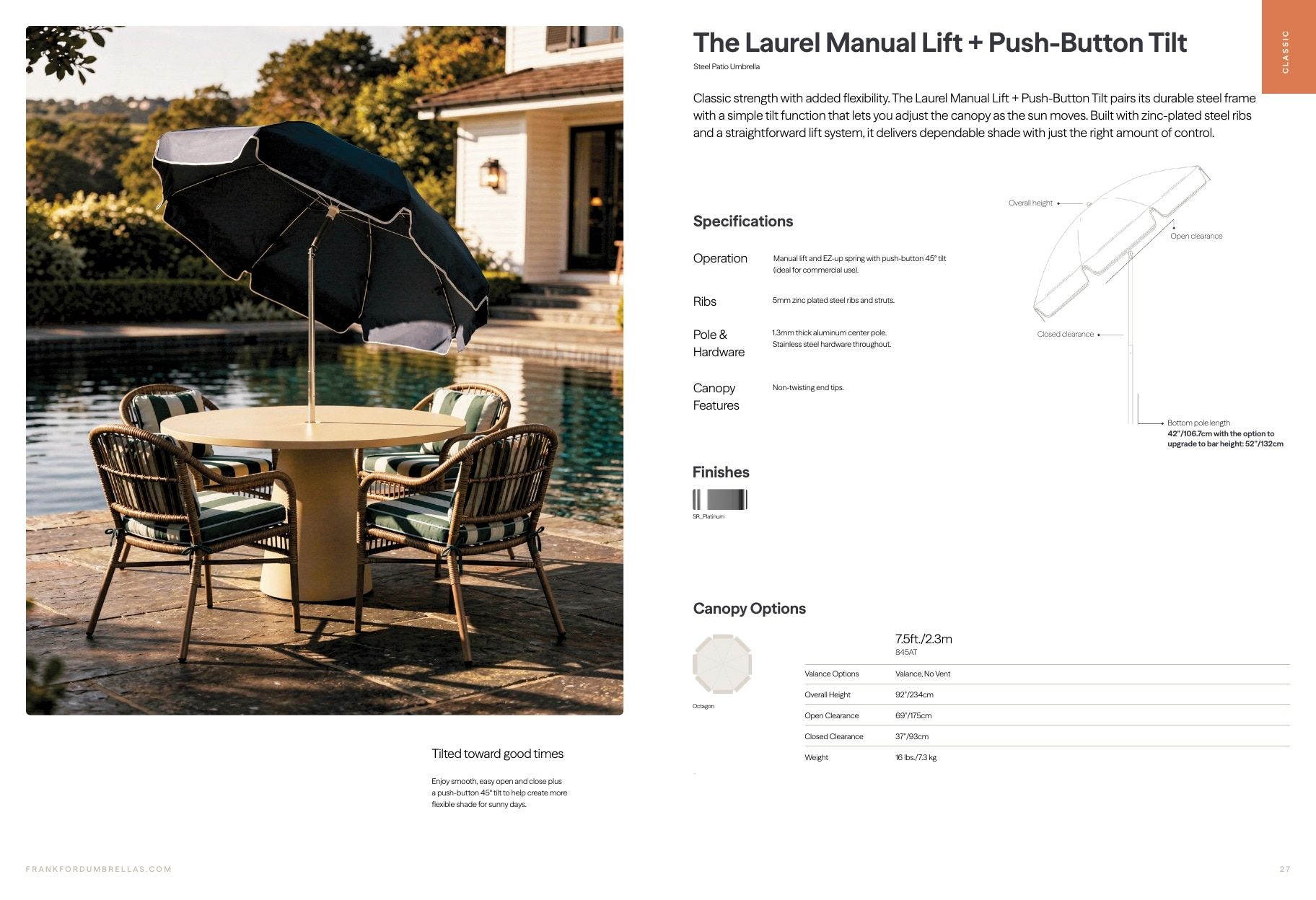 Frankford Umbrellas Umbrellas Catalog Weekly Ad January 1 - December 31, 2027