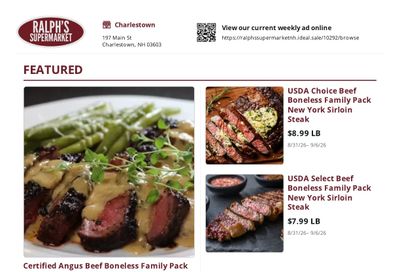 Ralph's Supermarket Weekly Ad August 31 - September 6, 2026