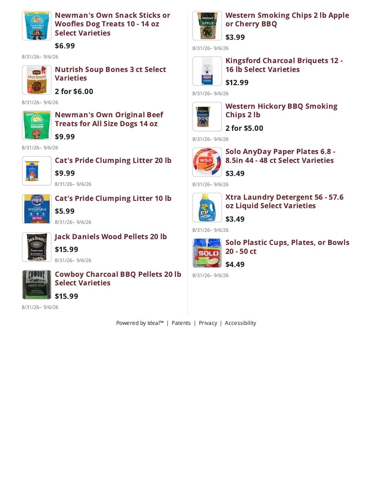 Ralph's Supermarket Weekly Ad August 31 - September 6, 2026