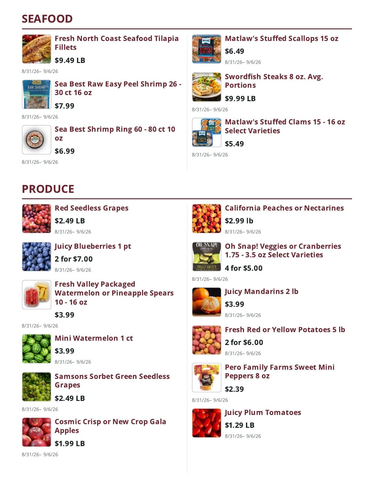 Ralph's Supermarket Weekly Ad August 31 - September 6, 2026