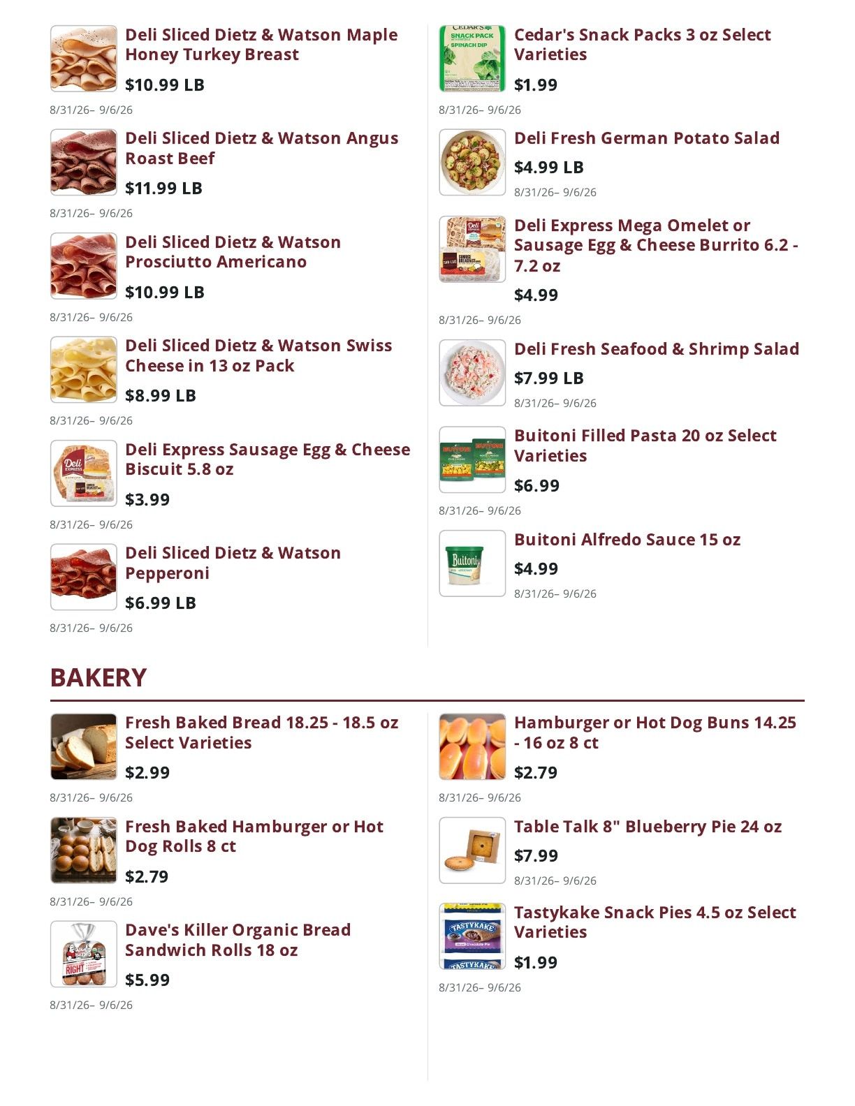Ralph's Supermarket Weekly Ad August 31 - September 6, 2026