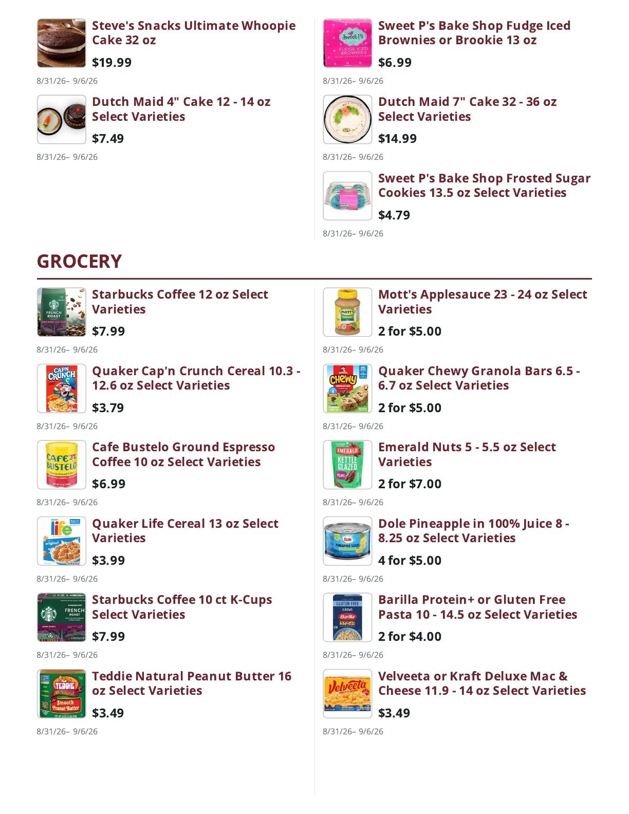Ralph's Supermarket Weekly Ad August 31 - September 6, 2026