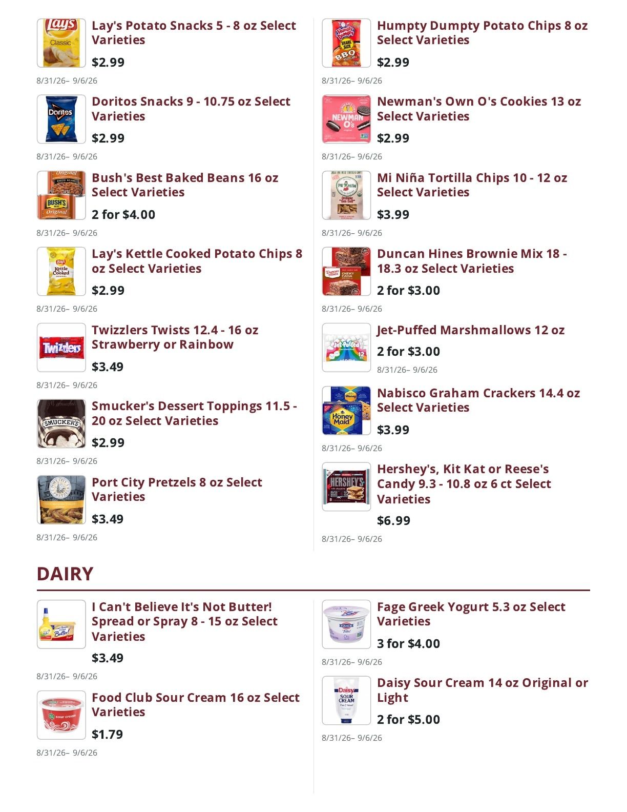 Ralph's Supermarket Weekly Ad August 31 - September 6, 2026