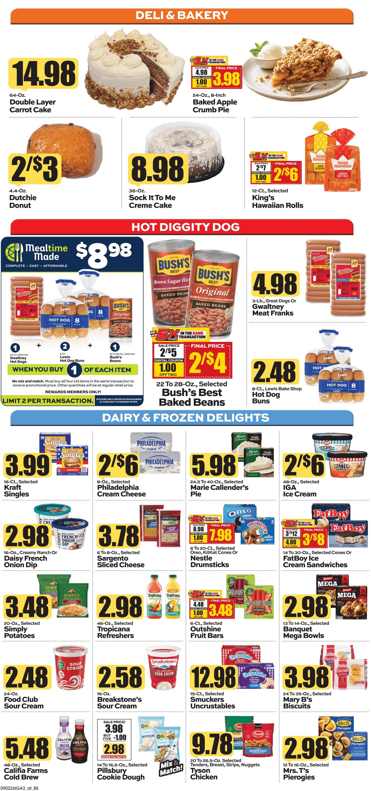 Ken's IGA Weekly Ad August 31 - September 6, 2026