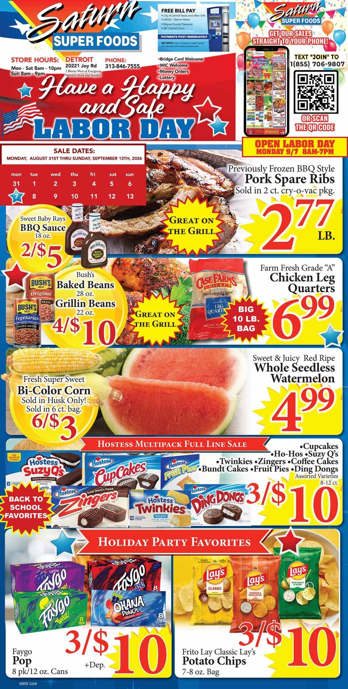 Saturn Super Foods Weekly Ad August 31 - September 13, 2026