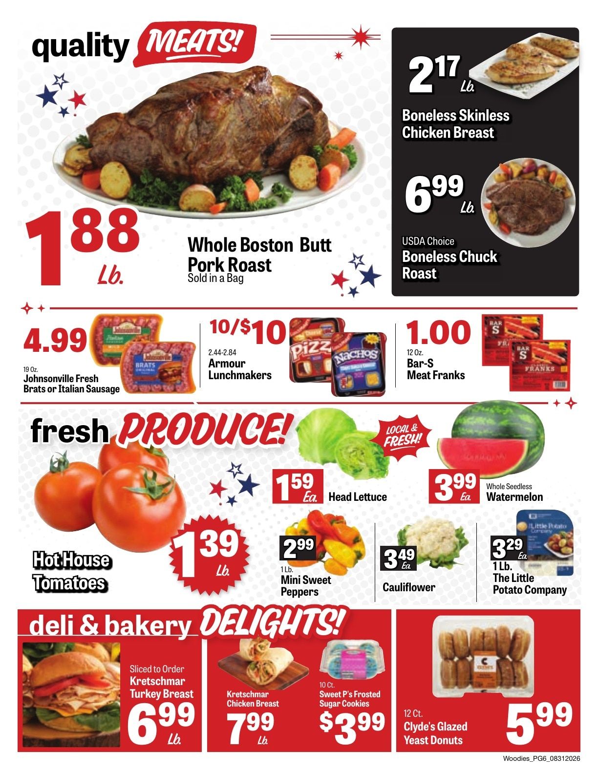 Woodie's Supermarket Weekly Ad August 31 - September 6, 2026