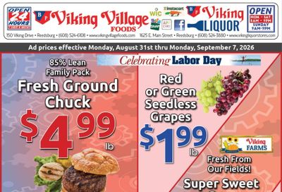 Viking Village Foods Weekly Ad August 31 - September 6, 2026