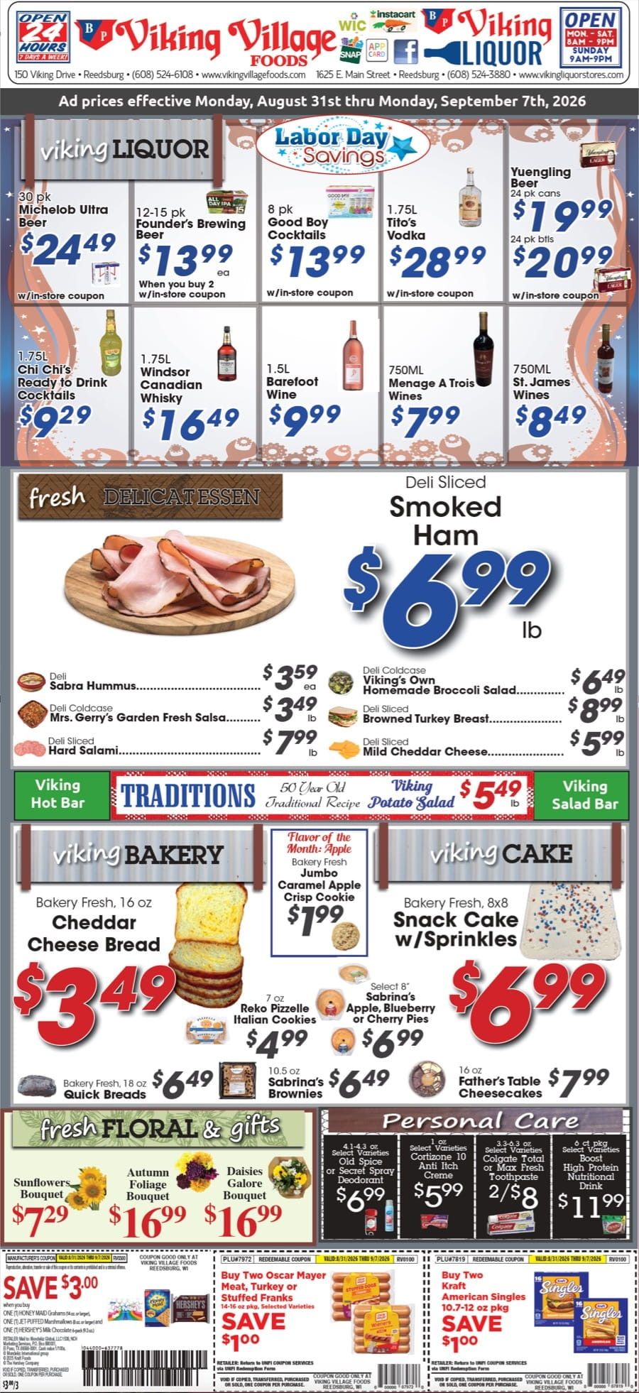 Viking Village Foods Weekly Ad August 31 - September 6, 2026