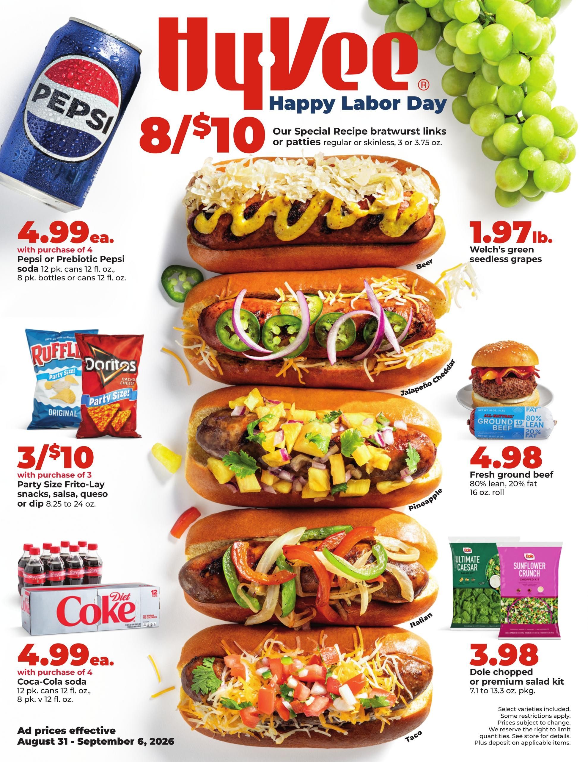 Hy-Vee (Almena Area, KS) Weekly Ad August 31 - September 6, 2026