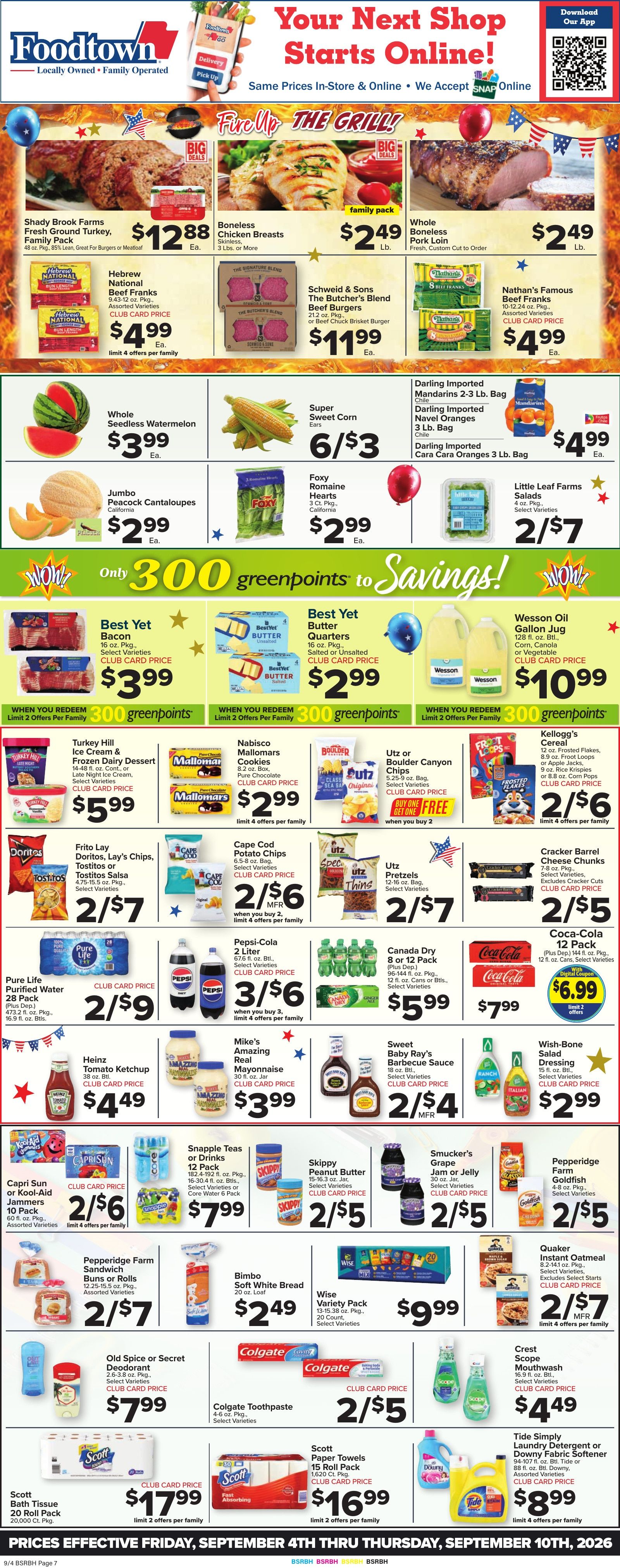 Foodtown Weekly Ad September 4 - 10, 2026