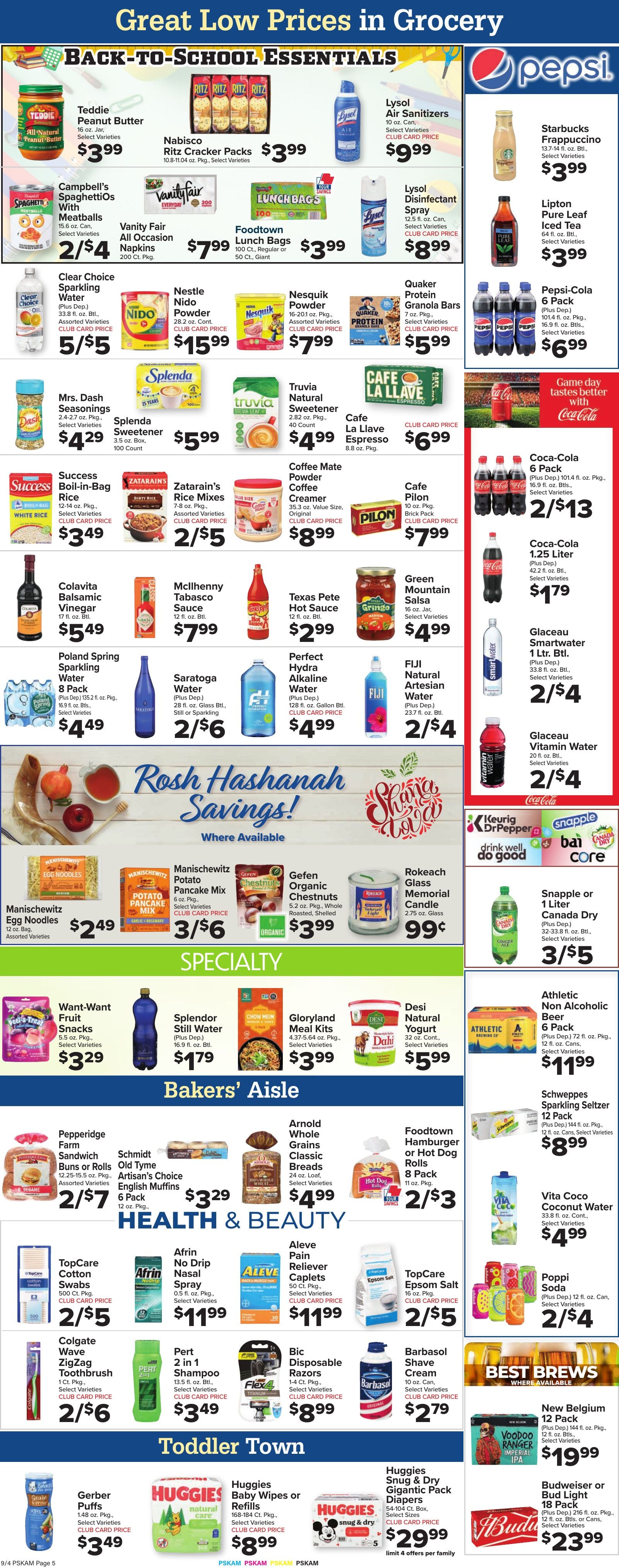 Foodtown Weekly Ad September 4 - 10, 2026