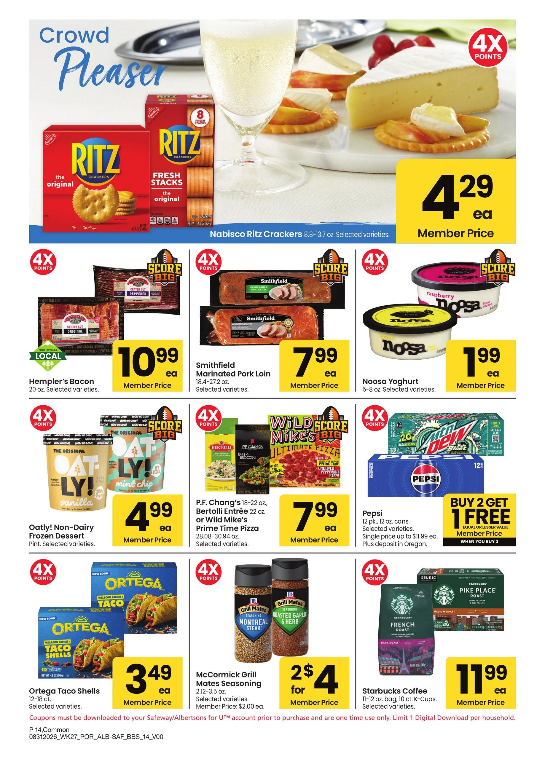 Albertsons (OR, WA) Big Book of Savings Weekly Ad August 31 - October 4, 2026