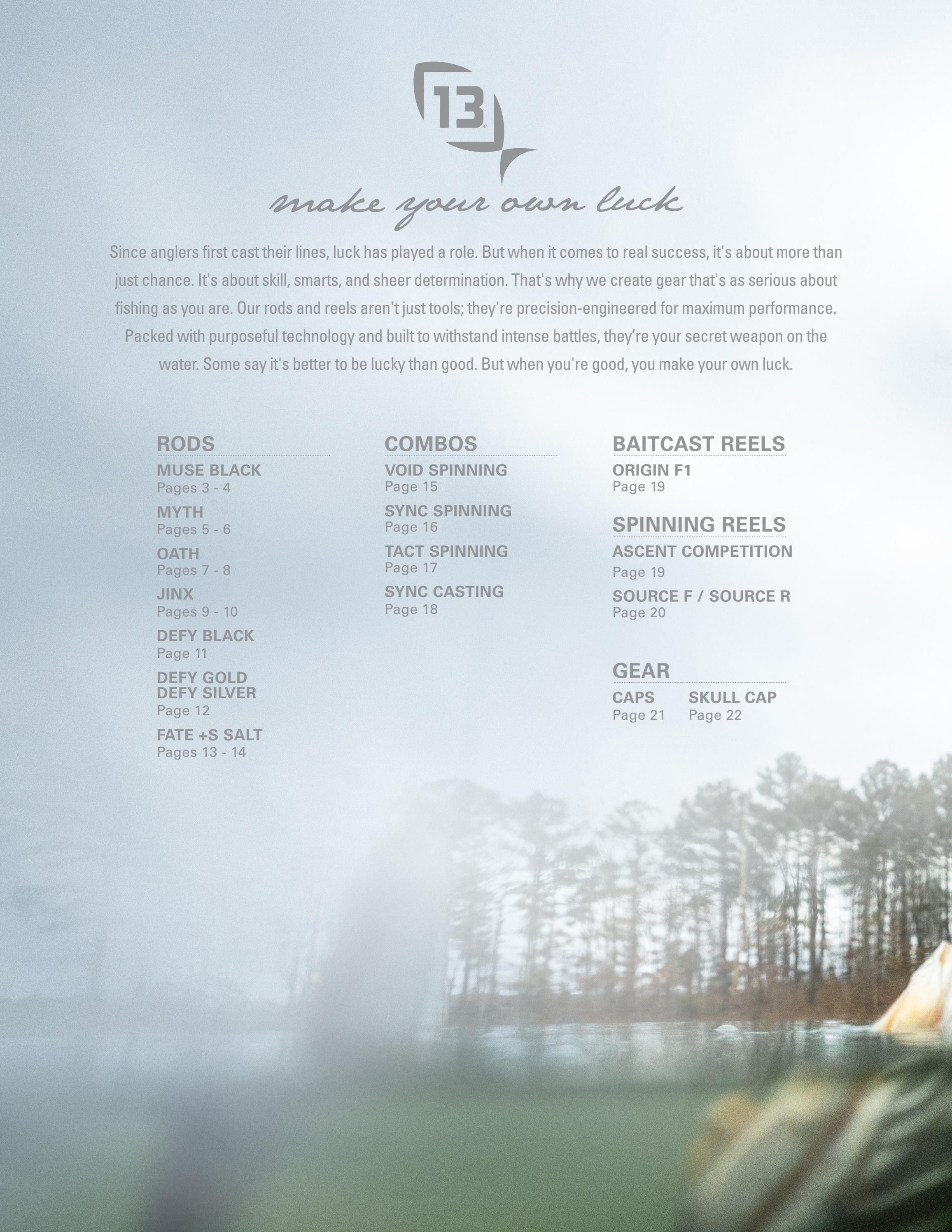 13 Fishing Fishing Tackle Catalog Weekly Ad January 1 - December 31, 2026