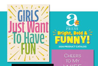 A*Press Cards Greeting Cards Catalog Weekly Ad January 1 - December 31, 2026
