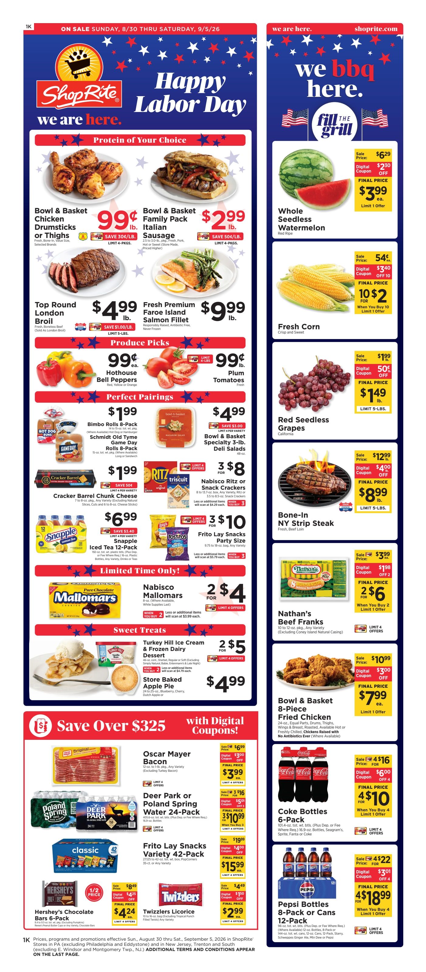 ShopRite (318 Lloyd Rd, Aberdeen, NJ) Weekly Ad August 30 - September 5, 2026