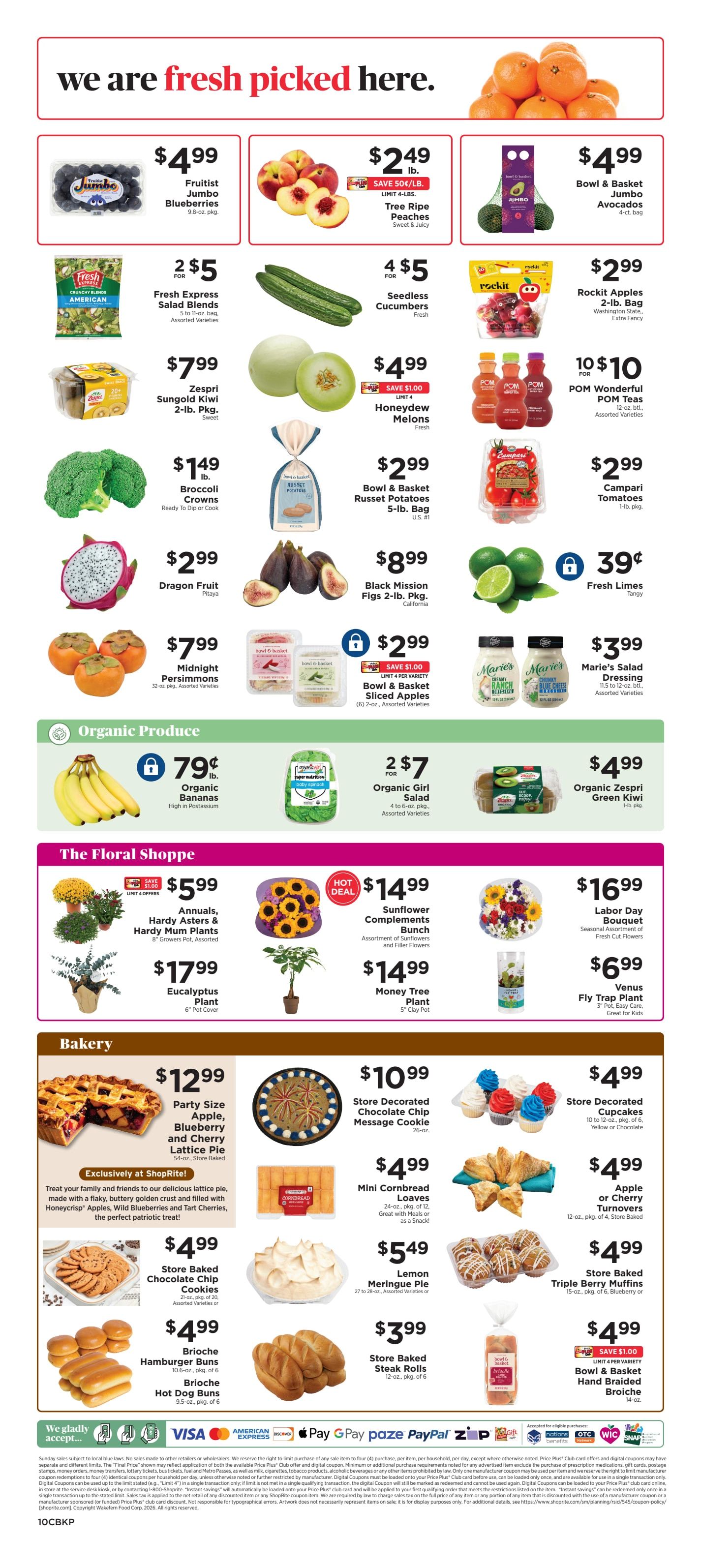 ShopRite (318 Lloyd Rd, Aberdeen, NJ) Weekly Ad August 30 - September 5, 2026