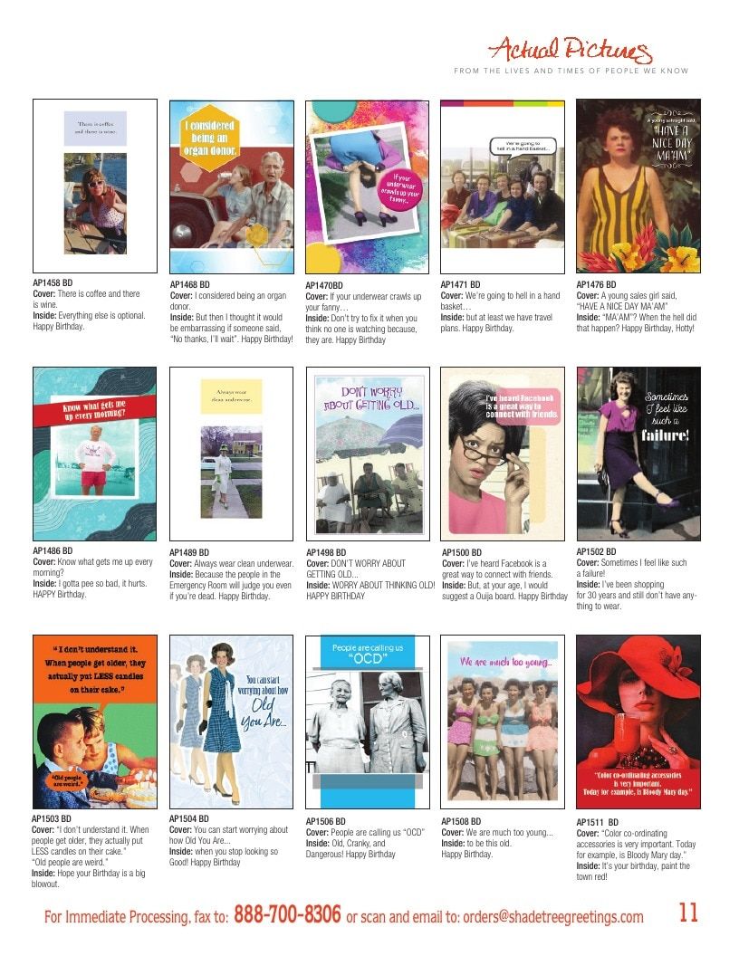 Actual Pictures Greeting Cards Catalog Weekly Ad January 1 - December 31, 2026