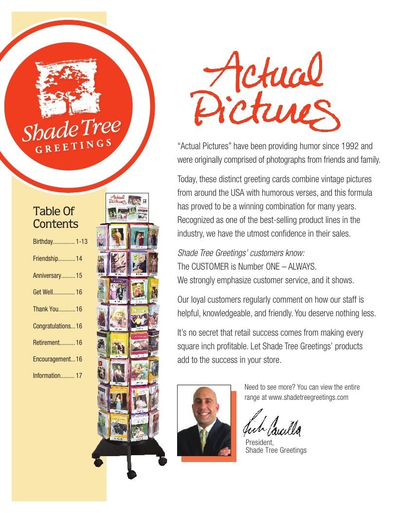 Actual Pictures Greeting Cards Catalog Weekly Ad January 1 - December 31, 2026
