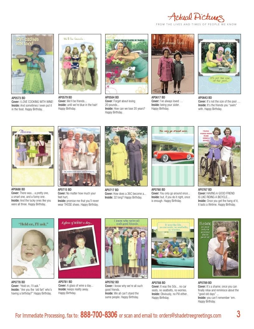 Actual Pictures Greeting Cards Catalog Weekly Ad January 1 - December 31, 2026