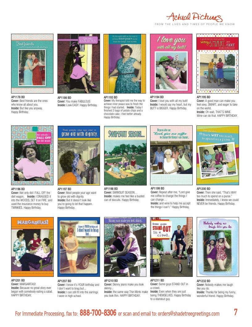 Actual Pictures Greeting Cards Catalog Weekly Ad January 1 - December 31, 2026