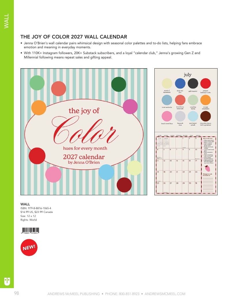 Andrews McMeel Publishing Calendars Catalog Weekly Ad January 1, 2026 - December 31, 2027