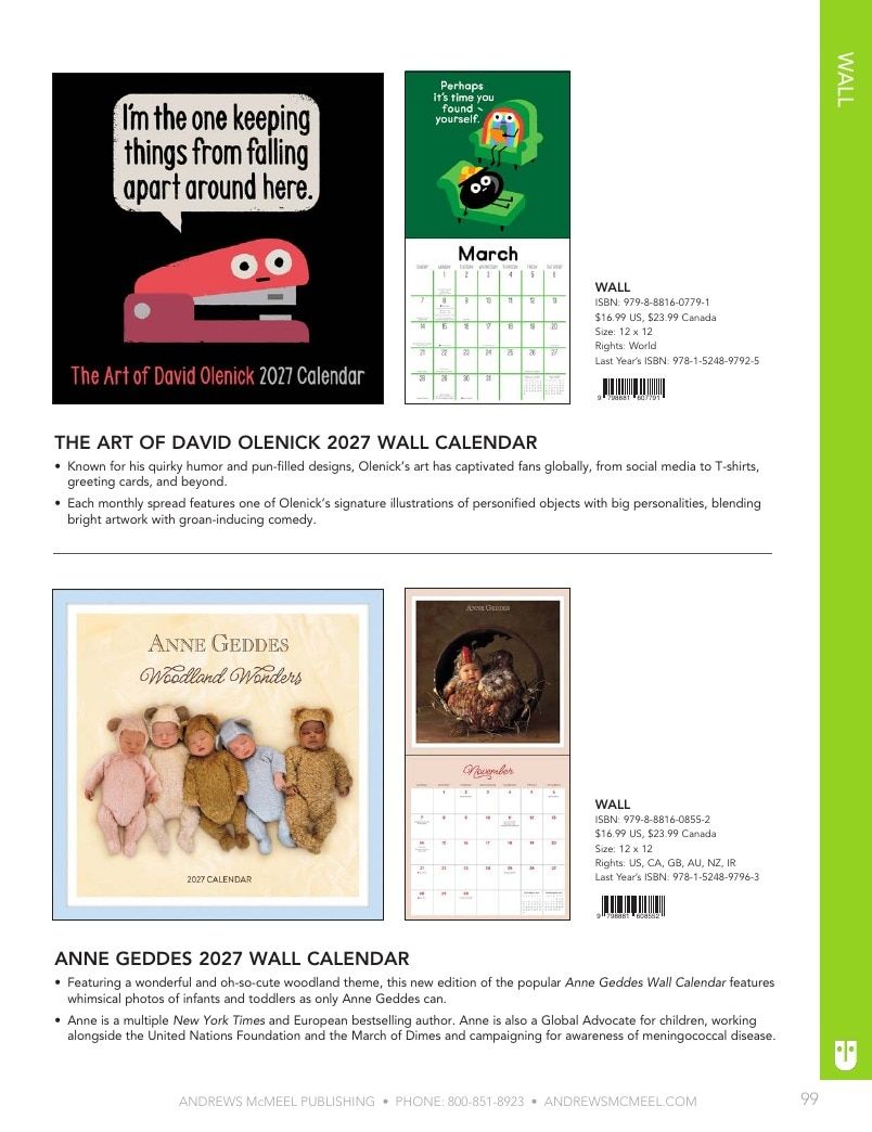Andrews McMeel Publishing Calendars Catalog Weekly Ad January 1, 2026 - December 31, 2027