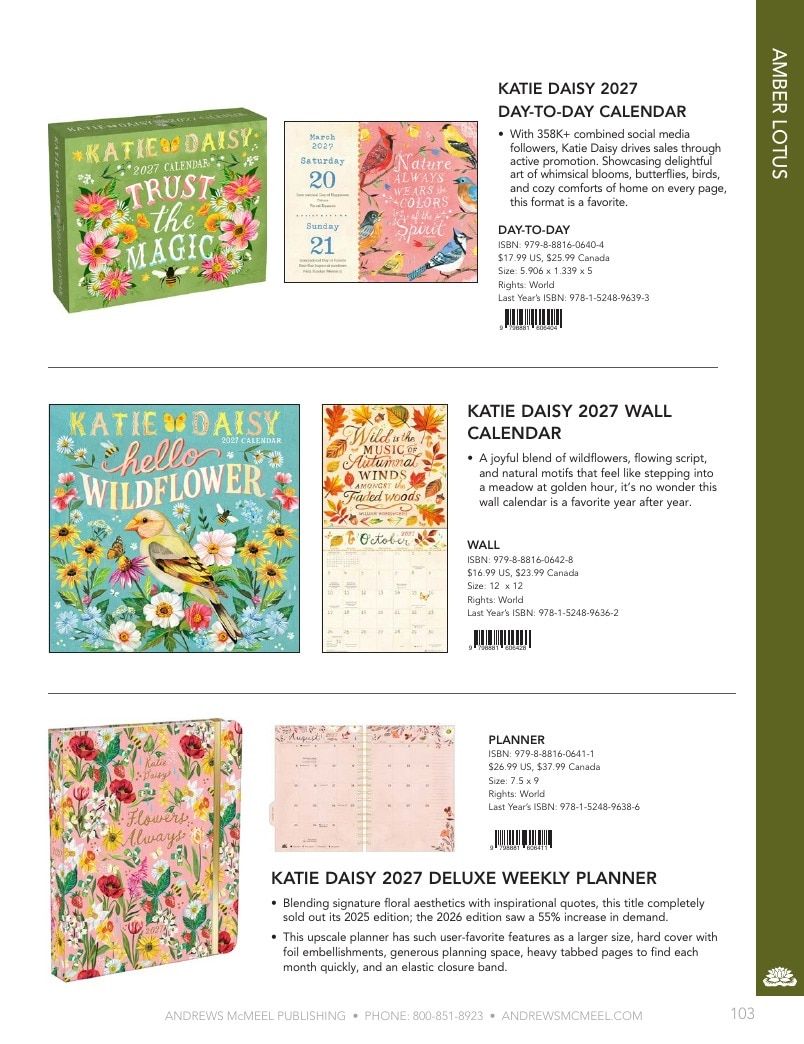 Andrews McMeel Publishing Calendars Catalog Weekly Ad January 1, 2026 - December 31, 2027