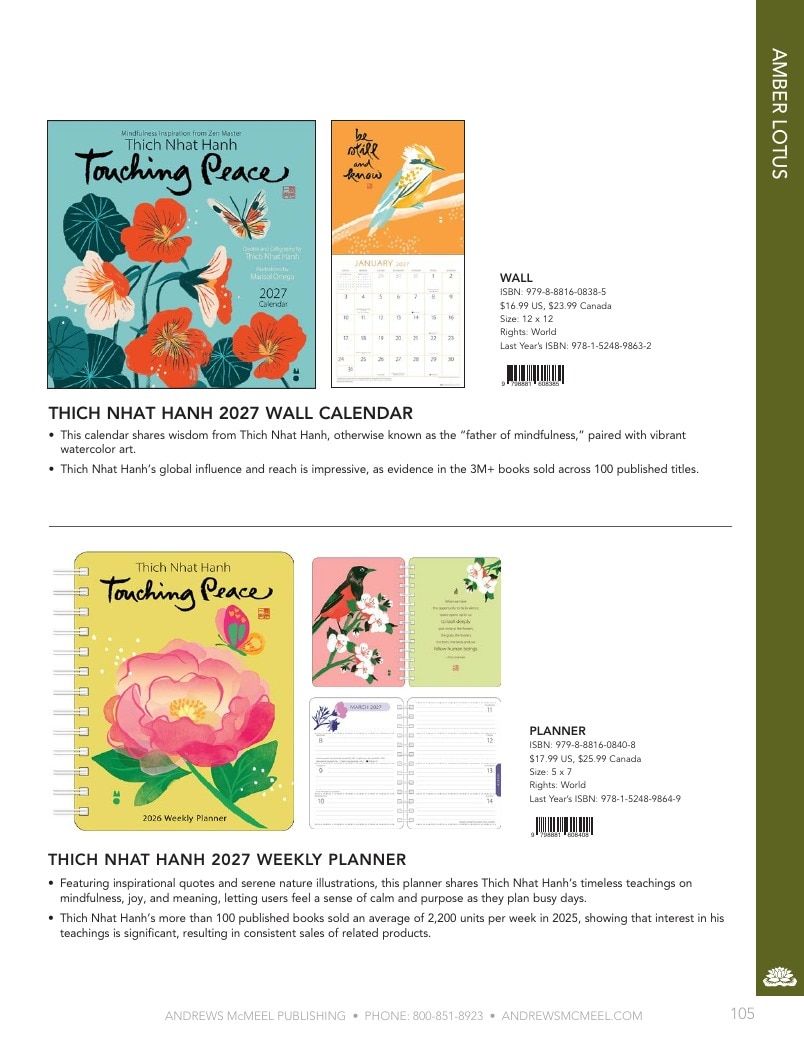 Andrews McMeel Publishing Calendars Catalog Weekly Ad January 1, 2026 - December 31, 2027