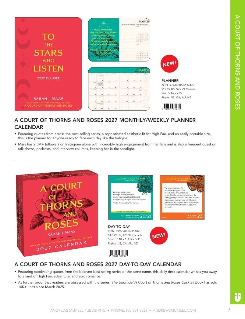 Andrews McMeel Publishing Calendars Catalog Weekly Ad January 1, 2026 - December 31, 2027