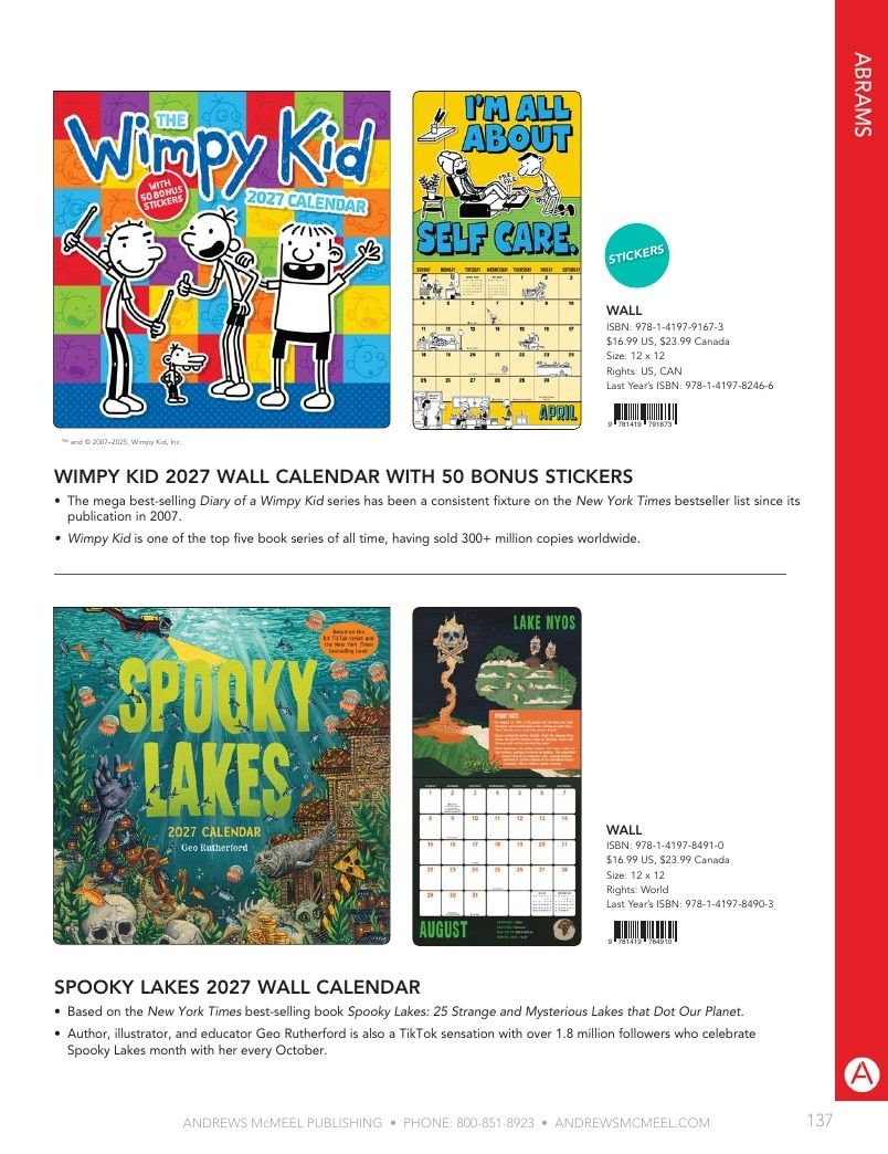 Andrews McMeel Publishing Calendars Catalog Weekly Ad January 1, 2026 - December 31, 2027